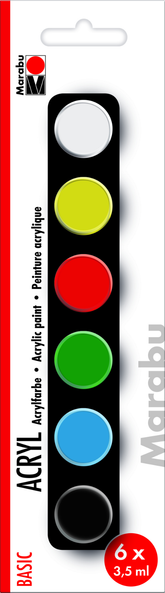 Marabu Acrylic Paints Set Basic - MRU 1210000000203 - Al Masam Stationery LLC